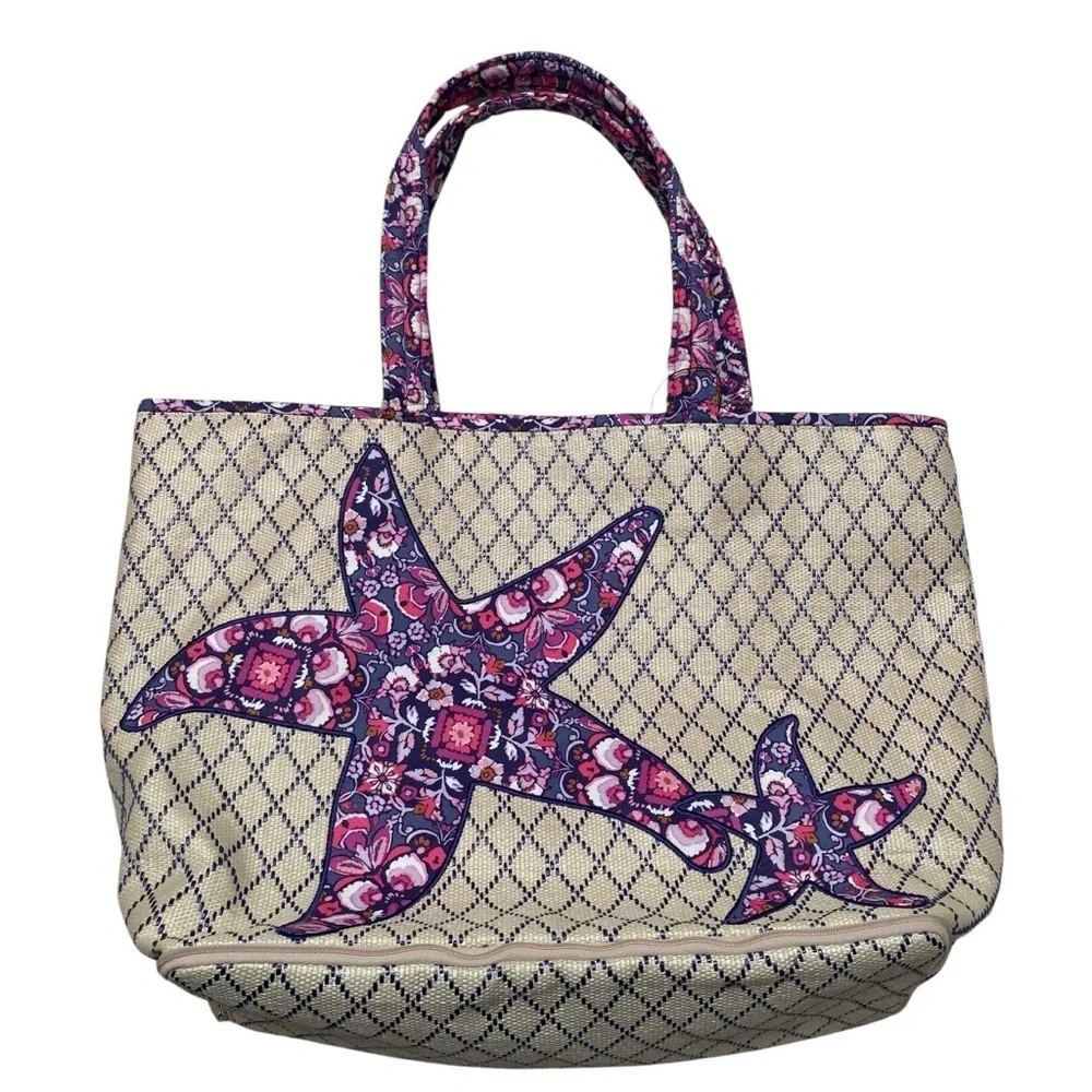 Vera Bradley NWT 3-Piece Beach Tote Travel Bag Crossbody Wristlet Set